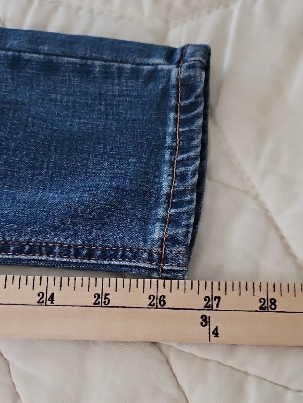 Kensie Distressed Med Rise Skinny Jeans w/ Floral Embroidery - Size 6/28 - Picture 6 of 10